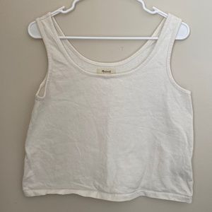 Madewell Cotton Boxy Crop Tank